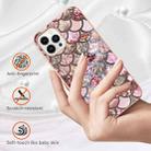 For iPhone 16 Pro Max Electroplating Pattern IMD TPU Shockproof Case(Pink Scales) - 2