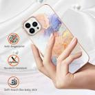 For iPhone 16 Pro Max Electroplating Pattern IMD TPU Shockproof Case(Milky Way White Marble) - 2