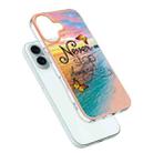 For iPhone 16 Plus Electroplating Pattern IMD TPU Shockproof Case(Dream Chasing Butterfly) - 3