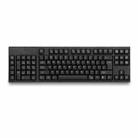 Wired USB Left Hand Keyboard with Dual HUB Function(Black) - 1