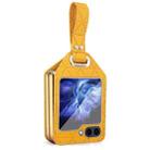 For Samsung Galaxy Z Flip5 Rocky Series Wristband Holder PC Phone Case(Yellow) - 1