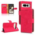 For Google Pixel Fold Skin Feel Magnetic Flip Leather Phone Case(Rose Red) - 1