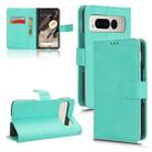 For Google Pixel Fold Lamb Texture Leather Phone Case(Green) - 1