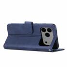 For iPhone 17 Pro Max Stitching Calf Texture Buckle Leather Phone Case(Blue) - 3