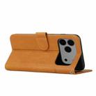 For iPhone 17 Pro Max Stitching Calf Texture Buckle Leather Phone Case(Yellow) - 3