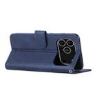For iPhone 17 Pro Stitching Calf Texture Buckle Leather Phone Case(Blue) - 3