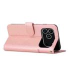 For iPhone 17 Pro Stitching Calf Texture Buckle Leather Phone Case(Rose Gold) - 3
