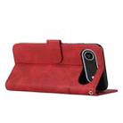 For iPhone 17 Air Stitching Calf Texture Buckle Leather Phone Case(Red) - 3