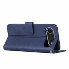 For iPhone 17 Air Stitching Calf Texture Buckle Leather Phone Case(Blue) - 3
