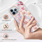 For iPhone 16 Pro Max Flowers and Plants Series IMD TPU Phone Case(Pink Gardenia) - 2