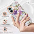 For iPhone 16 Plus Flowers and Plants Series IMD TPU Phone Case(Purple Peony) - 2