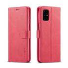For Samsung Galaxy A51 5G LC.IMEEKE Calf Texture Horizontal Flip Leather Case, with Holder & Card Slots & Wallet & Photo Frame(Red) - 1