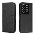 For Infinix Note 30 VIP Stitching Calf Texture Buckle Leather Phone Case(Black) - 1