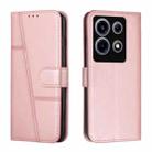 For Infinix Note 30 VIP Stitching Calf Texture Buckle Leather Phone Case(Rose Gold) - 1