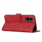 For Infinix GT 30 Pro Stitching Calf Texture Buckle Leather Phone Case(Red) - 3