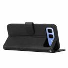 For Infinix Smart 10 Plus 4G Stitching Calf Texture Buckle Leather Phone Case(Black) - 3