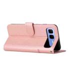 For Infinix Smart 10 Plus 4G Stitching Calf Texture Buckle Leather Phone Case(Rose Gold) - 3