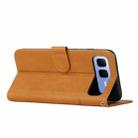 For Infinix Smart 10 Plus 4G Stitching Calf Texture Buckle Leather Phone Case(Yellow) - 3