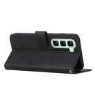 For Infinix Hot 60 4G / Hot 60i 4G Stitching Calf Texture Buckle Leather Phone Case(Black) - 3