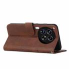 For Tecno Camon 30 4G / 5G Stitching Calf Texture Buckle Leather Phone Case(Brown) - 3