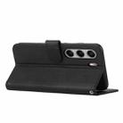 For Tecno Camon 40 Pro 5G Stitching Calf Texture Buckle Leather Phone Case(Black) - 3