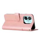 For Tecno Spark 30C 5G / Pop 9 5G Stitching Calf Texture Buckle Leather Phone Case(Rose Gold) - 3