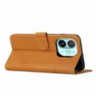 For Tecno Spark 30C 5G / Pop 9 5G Stitching Calf Texture Buckle Leather Phone Case(Yellow) - 3