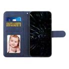 For Samsung Galaxy A06 4G Stitching Calf Texture Buckle Leather Phone Case(Blue) - 3