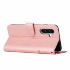 For Samsung Galaxy A36 5G Stitching Calf Texture Buckle Leather Phone Case(Rose Gold) - 3