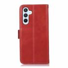 For Samsung Galaxy S25 FE 5G Crazy Horse Top Layer Cowhide Leather Phone Case(Red) - 3