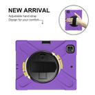 For iPad Pro 12.9 2021 / 2020 Shockproof Colorful Silicone + PC Protective Tablet Case with Holder & Shoulder Strap & Hand Strap & Pen Slot(Purple) - 6