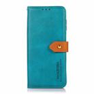 For Samsung Galaxy A05 4G KHAZNEH Dual-color Cowhide Texture Flip Leather Phone Case(Blue) - 2