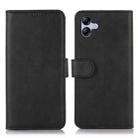 For Samsung Galaxy A05 4G Cow Texture Leather Phone Case(Black) - 1