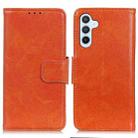 For Samsung Galaxy S24+ 5G Nappa Texture Leather Phone Case(Orange) - 1