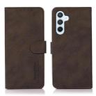 For Samsung Galaxy S24 5G KHAZNEH Matte Texture Leather Phone Case(Brown) - 1