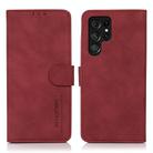 For Samsung Galaxy S24 Ultra 5G KHAZNEH Matte Texture Leather Phone Case(Red) - 1