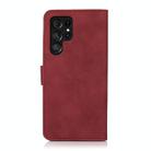 For Samsung Galaxy S24 Ultra 5G KHAZNEH Matte Texture Leather Phone Case(Red) - 3