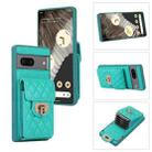 For Google Pixel 7a Card Slot Leather Phone Case(Mint Green) - 1