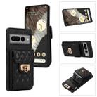 For Google Pixel 7 Pro Card Slot Leather Phone Case(Black) - 1