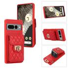 For Google Pixel 7 Pro Card Slot Leather Phone Case(Red) - 1