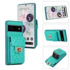 For Google Pixel 6a Card Slot Leather Phone Case(Mint Green) - 1
