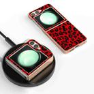 For Samsung Galaxy Z Flip6 Nano Plating Leopard Print Phone Case(Red) - 2