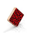 For Samsung Galaxy Z Flip6 Nano Plating Leopard Print Phone Case(Red) - 3