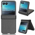 For Motorola Moto Razr 40 Ultra Sandskin Texture Phone Case(Grey) - 1