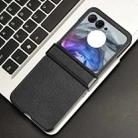 For Motorola Razr 50 Sandskin Texture Phone Case(Black) - 2