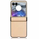 For Motorola Razr 50 Sandskin Texture Phone Case(Gold) - 3