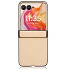 For Motorola Razr 50 Ultra Sandskin Texture Phone Case(Gold) - 3