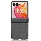 For Motorola Razr 50 Ultra Sandskin Texture Phone Case(Grey) - 3