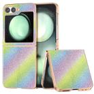 For Samsung Galaxy Z Flip6 Nano Plating Diamond Texture Phone Case(Rainbow) - 1