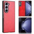 For Samsung Galaxy Z Fold6 Litchi Texture Back Cover Phone Case(Red) - 1